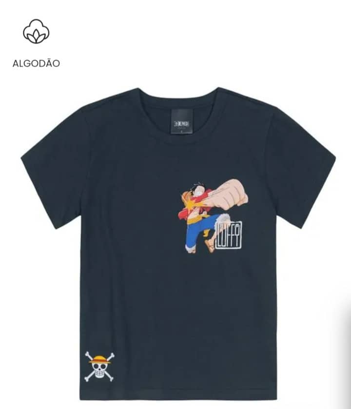 Camiseta personagem Luffy
