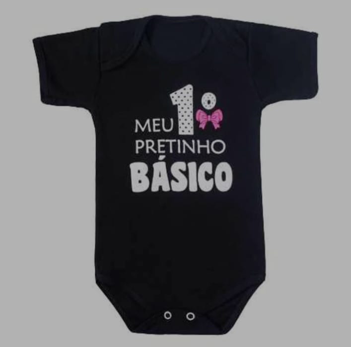 Body Meu Primeiro Pretinho - Foto 1