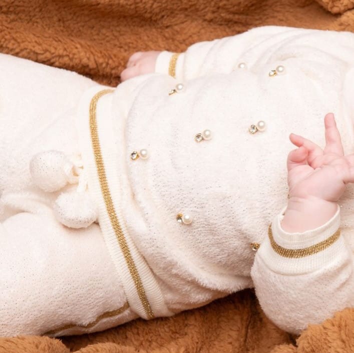 Conjunto Baby menina pérolas Tileesul - Foto 2