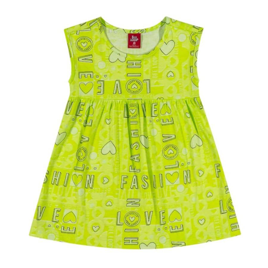 Vestido algodão Bee Loop