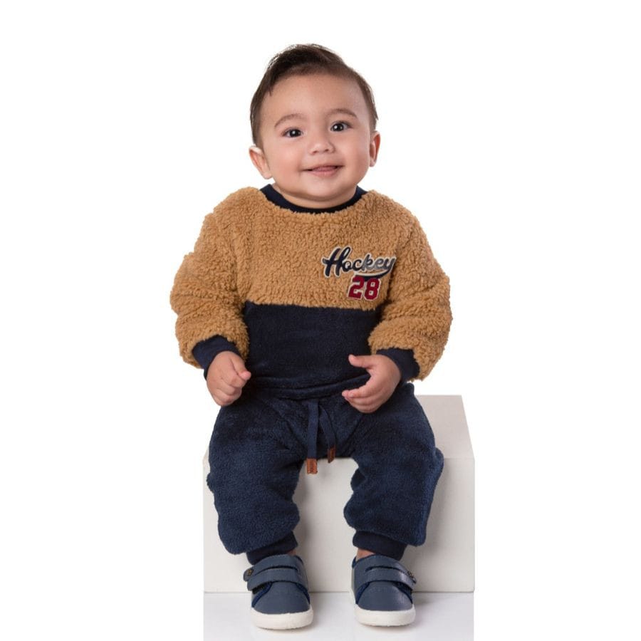 Conjunto baby em pelo e alpaca Tileesul - Foto 1