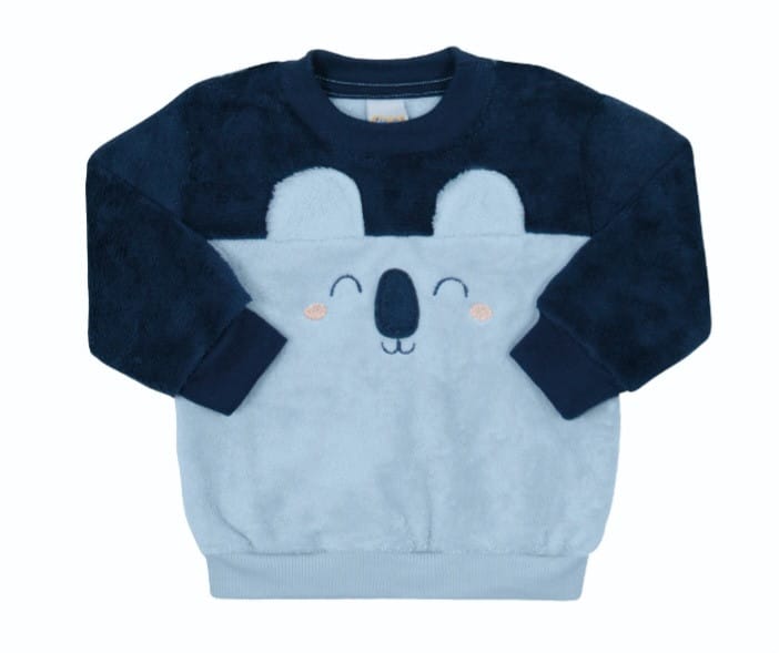 Conjunto Baby em Fleece com orelhinhas Tileesul - Foto 2