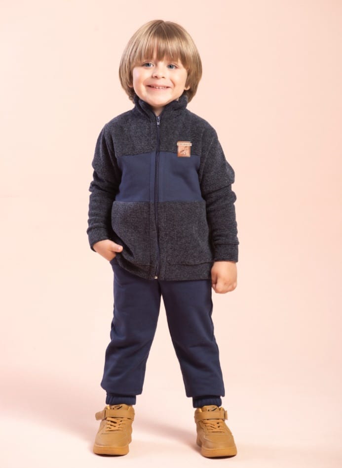 Conjunto com Jaqueta de Malha Boucle - Foto 3