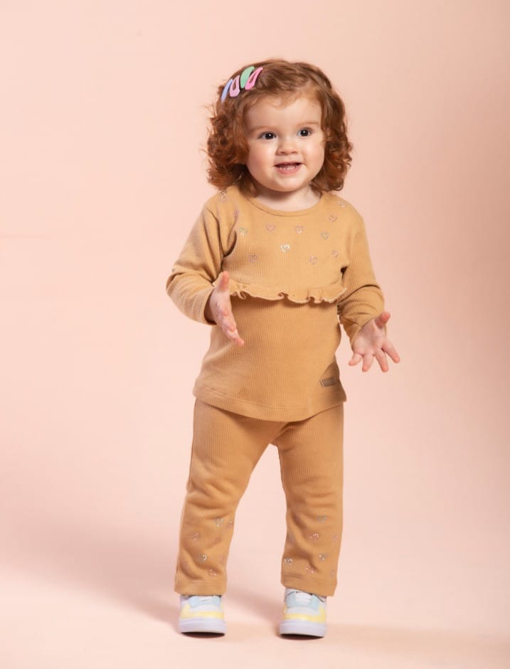 Conjunto Baby malha waffer - Foto 1