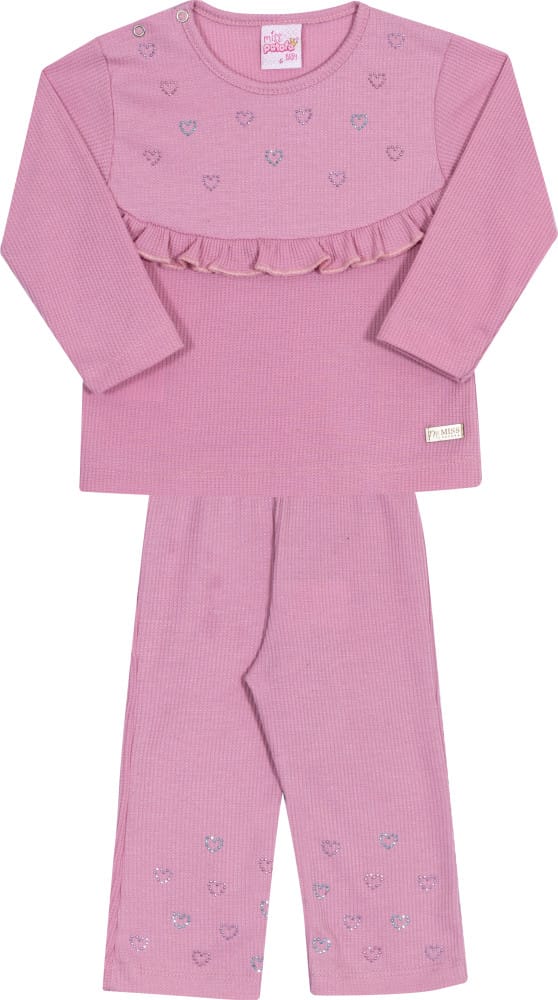 Conjunto Baby malha waffer - Foto 4