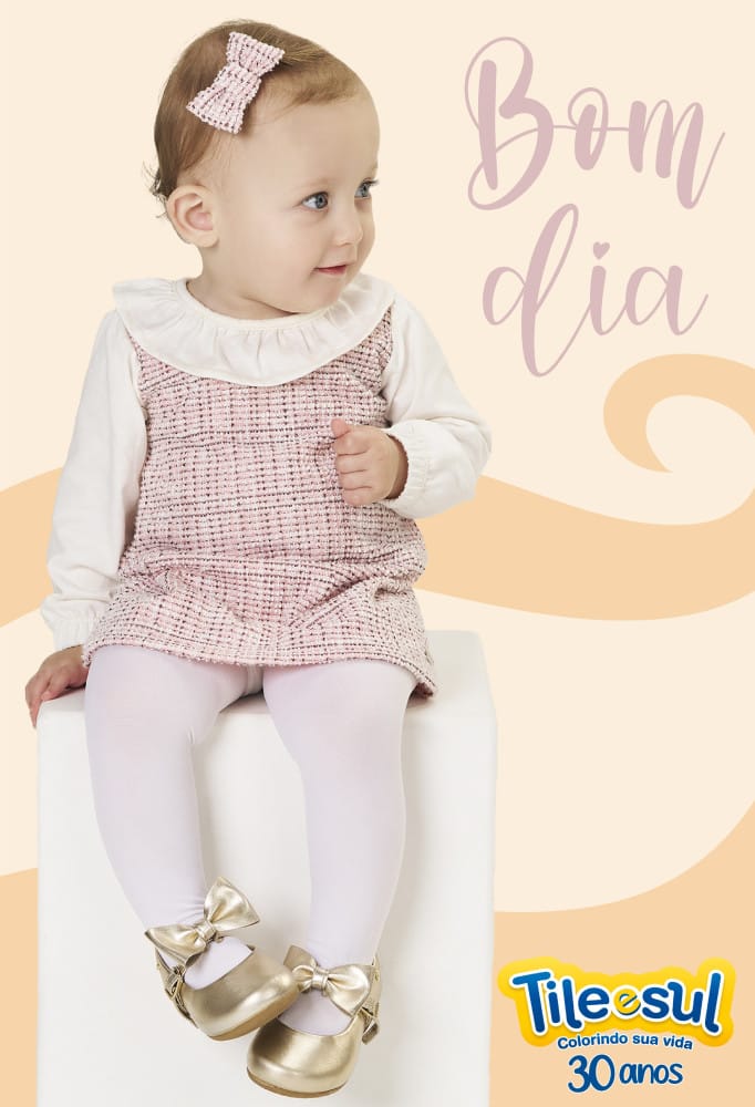 Vestido baby em Tweed Tileesul - Foto 1