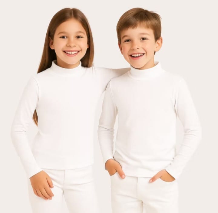 Blusa básica com gola unissex em cotton Mundo Mania - Foto 2