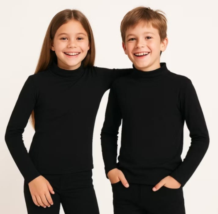 Blusa básica com gola unissex em cotton Mundo Mania - Foto 4