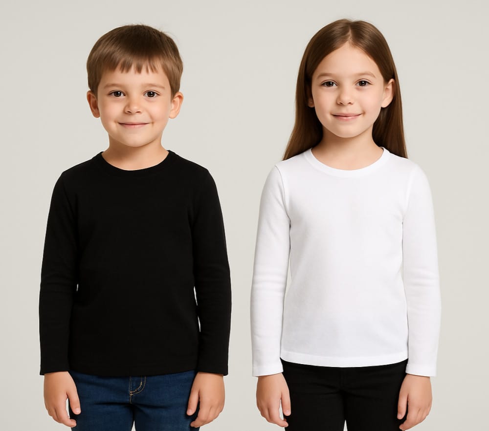 Blusa básica térmica em molecotton unissex Mundo Mania - Foto 1