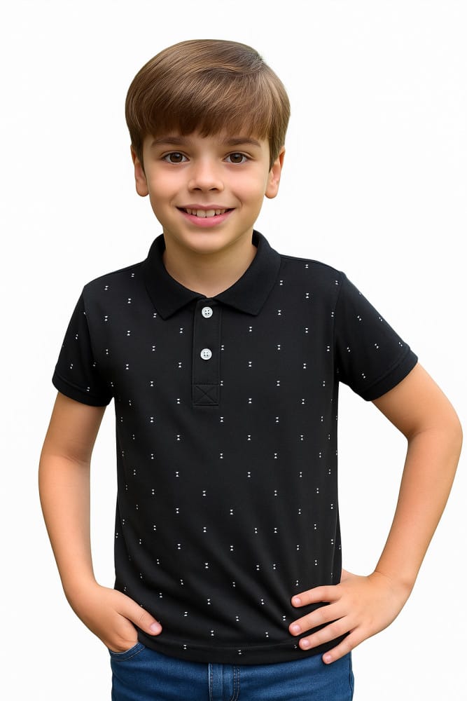 Camisa polo em algodão - Foto 1