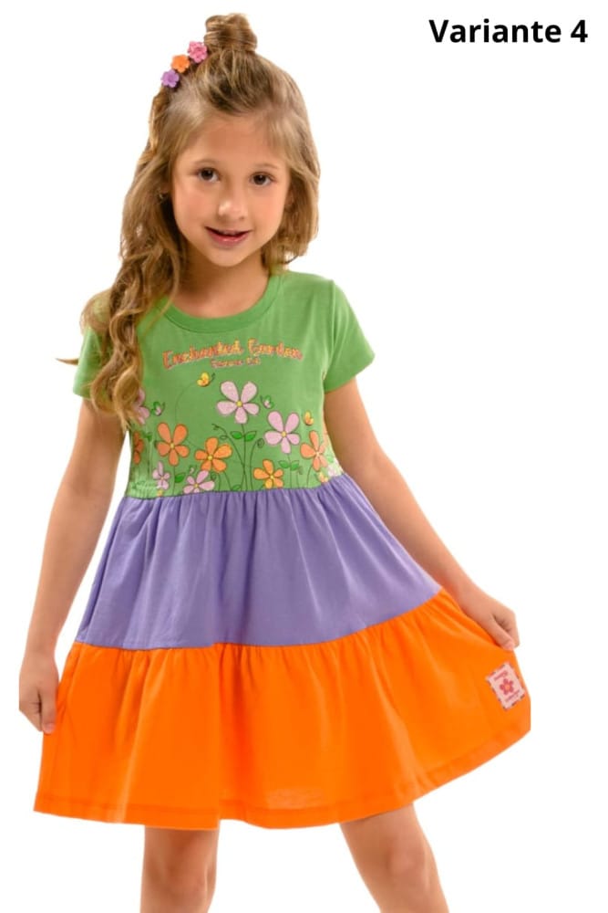 Vestido tricolor estampa floral - Foto 4