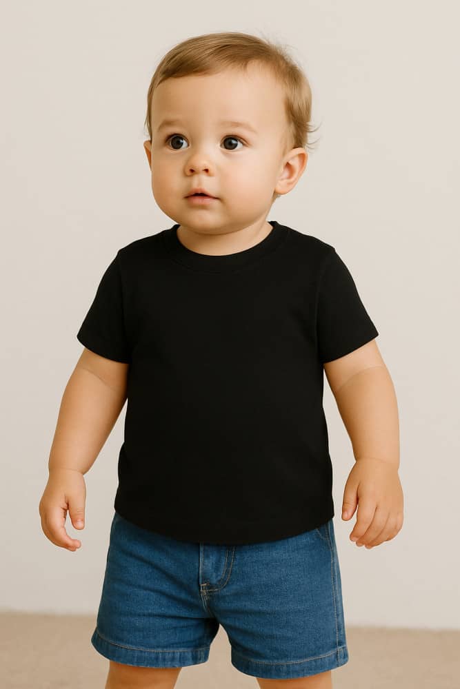 Camiseta lisa manga curta unissex