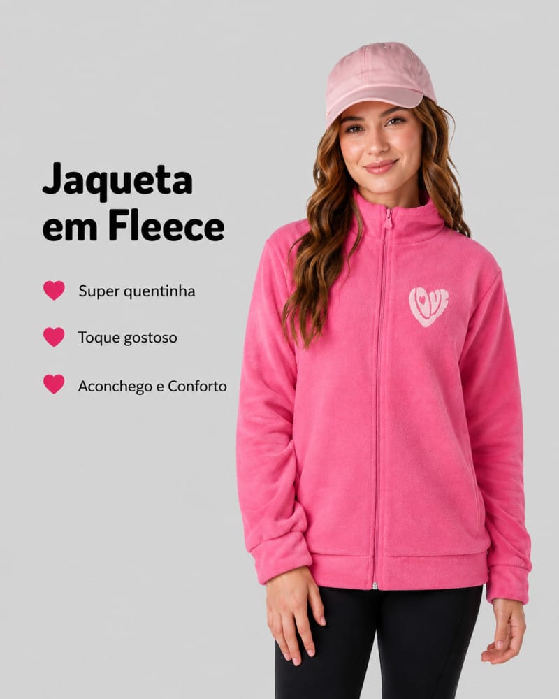 Jaqueta menina em Fleece Fantoni - Foto 3