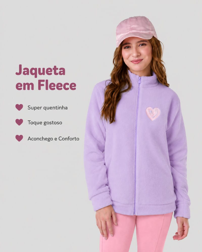 Jaqueta menina em Fleece Fantoni - Foto 1