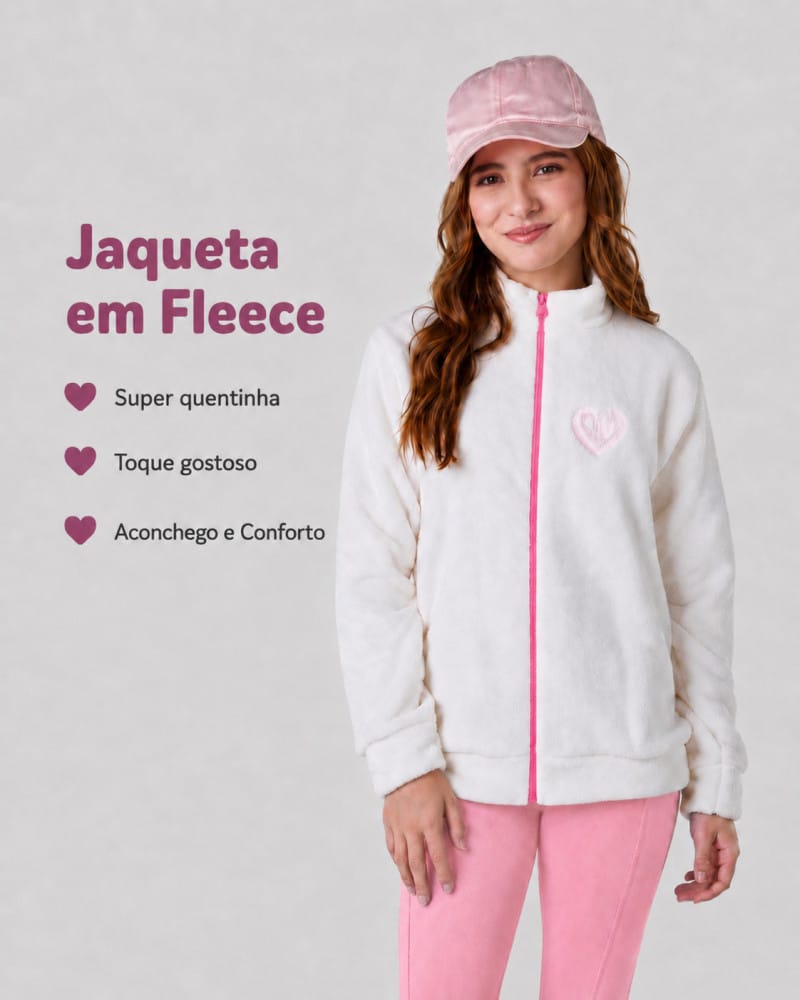 Jaqueta menina em Fleece Fantoni - Foto 4