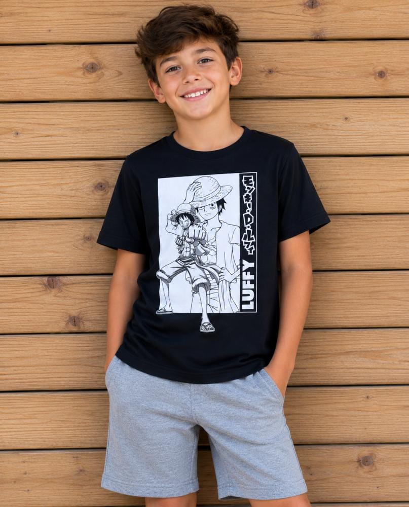 Camiseta personagem Luffy - Foto 1
