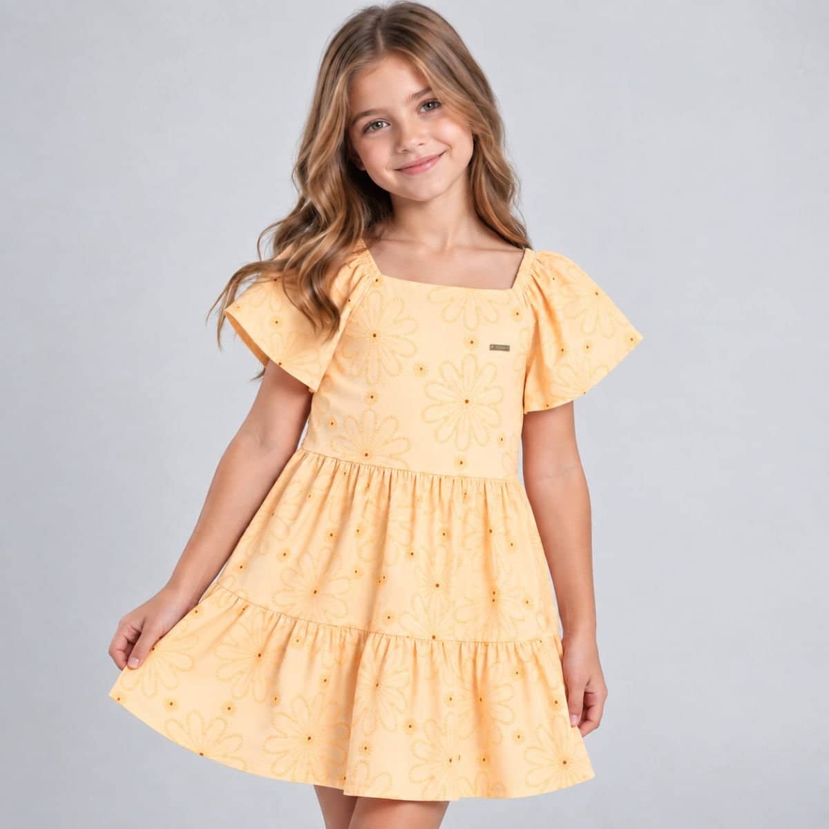 Vestido tecido diferenciado Elian