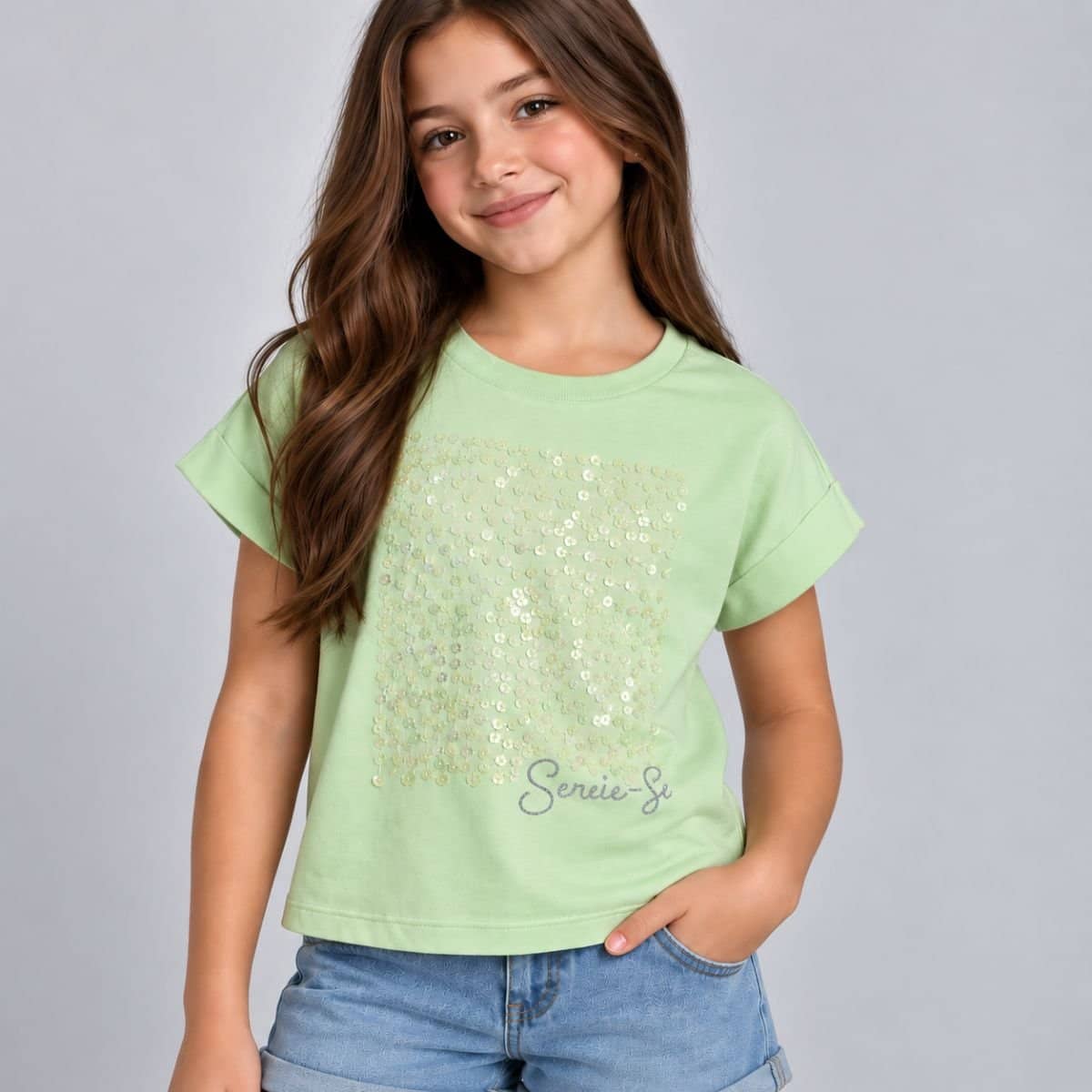 Blusa com lantejoulas Fakini