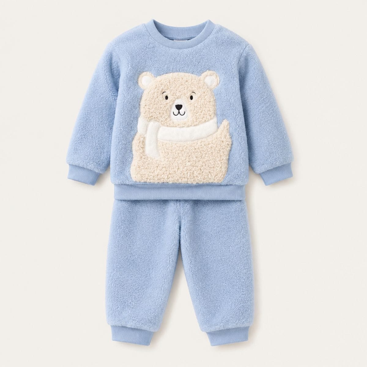 Conjunto Em Fleece Urso Cachecol Tileesul - Foto 1