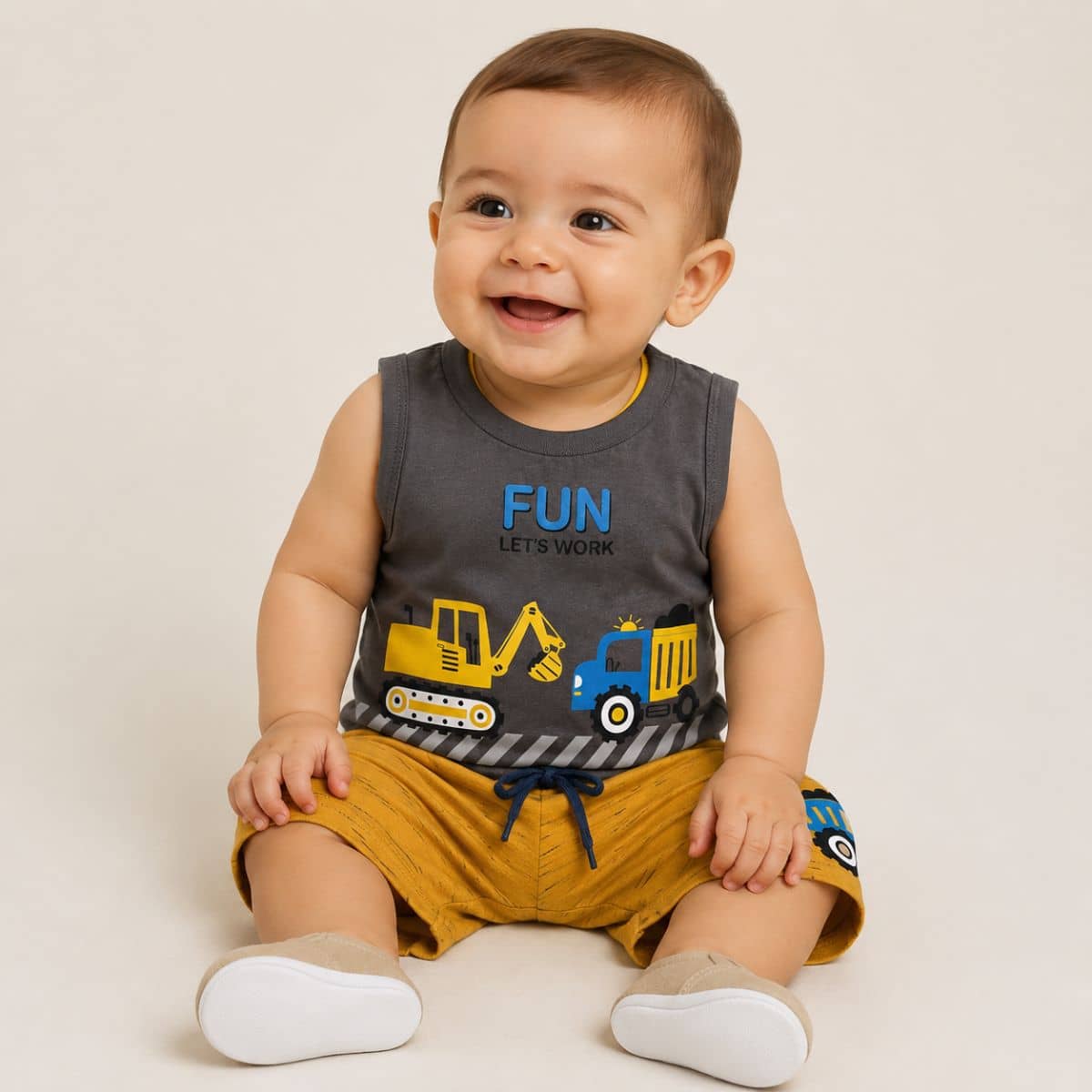 Conjunto bebê Caminhão Jidi