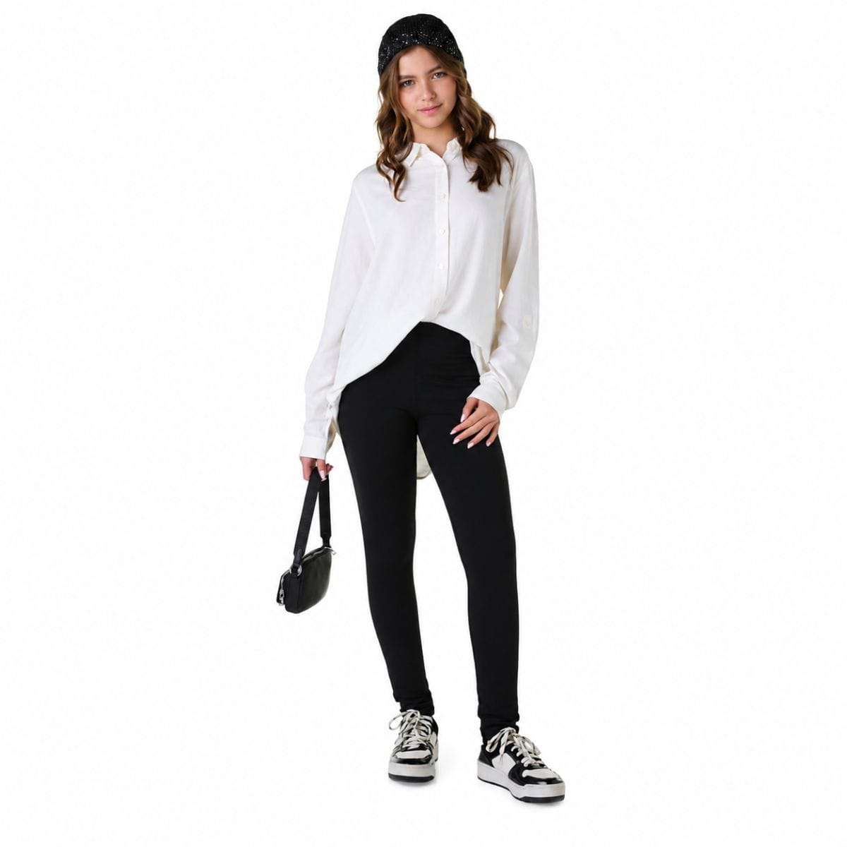 Calça Legging molecotton flanelada Teen - Foto 1