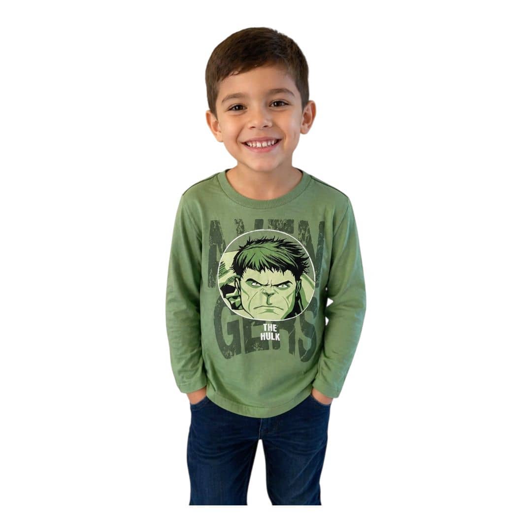 Camiseta Hulk manga longa