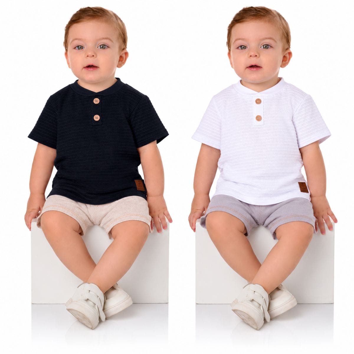 Conjunto Baby Tileesul bermuda linho - Foto 1
