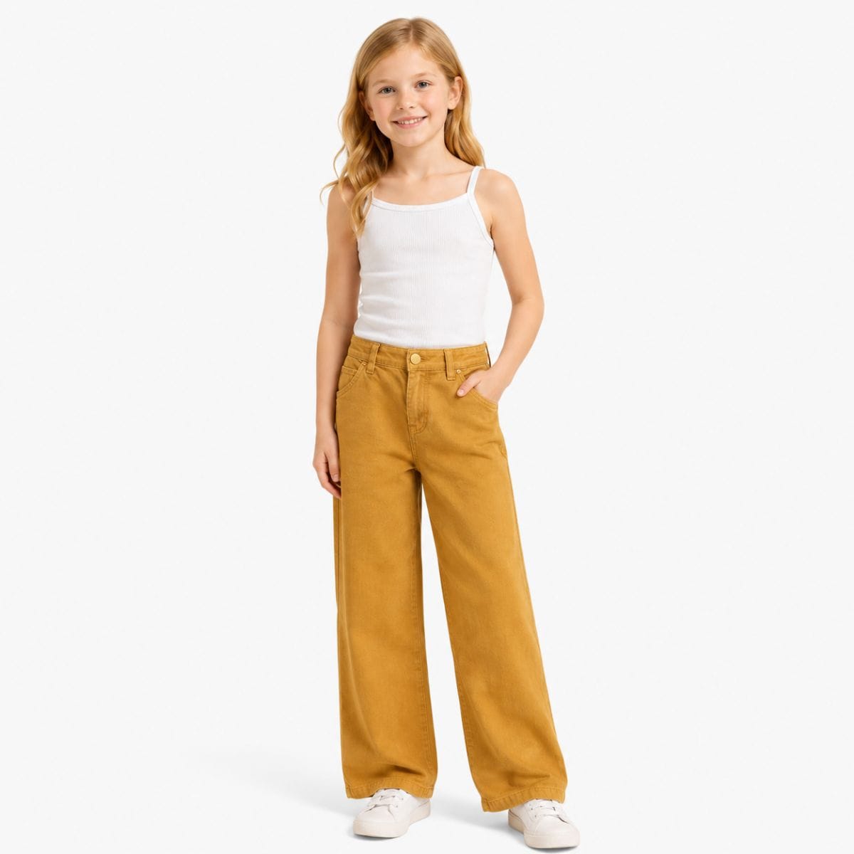 Calça Sarja Wide Leg - Foto 1