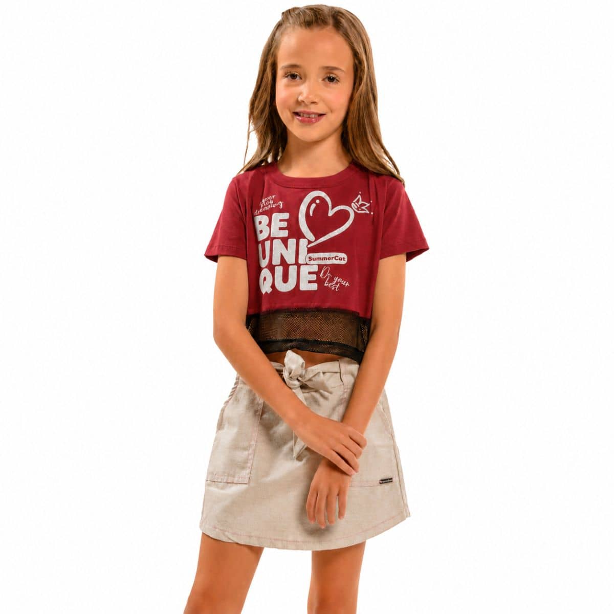 Blusa cropped unique gliter