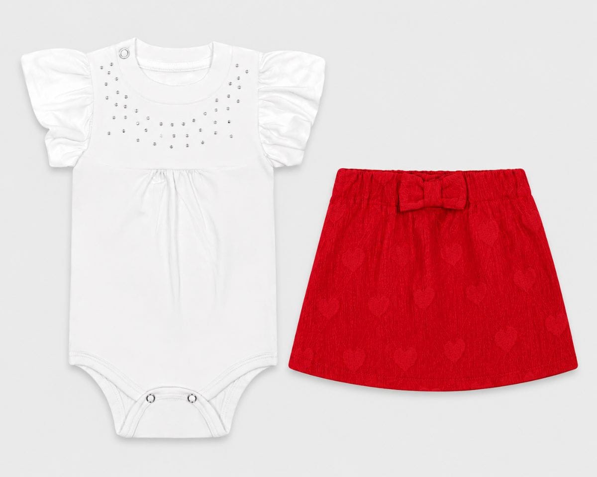 Conjunto Baby body e saia - Foto 4