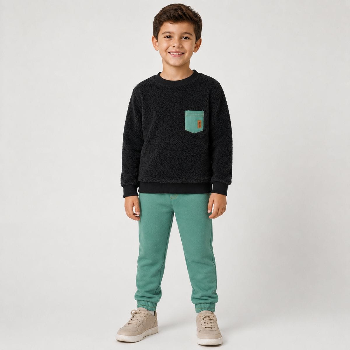 Conjunto Menino em Alpaca e moletom Tileesul - Foto 1
