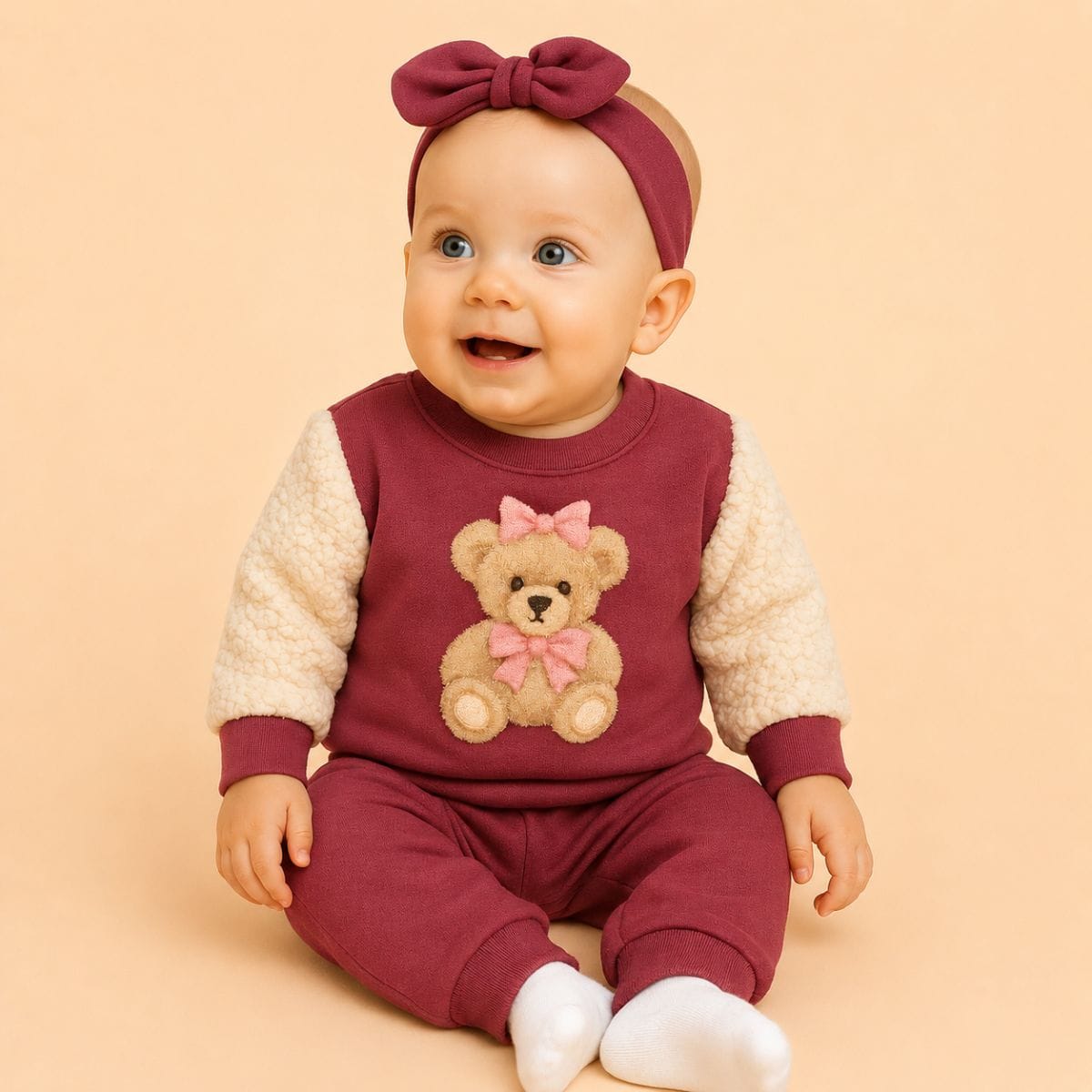 Conjunto Baby menina ursinho Jidi - Foto 1