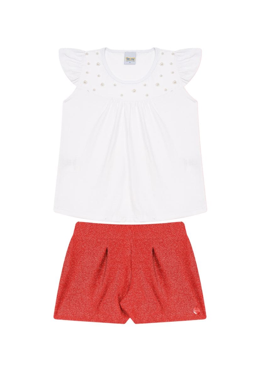 Conjunto Tileesul short lurex - Foto 4