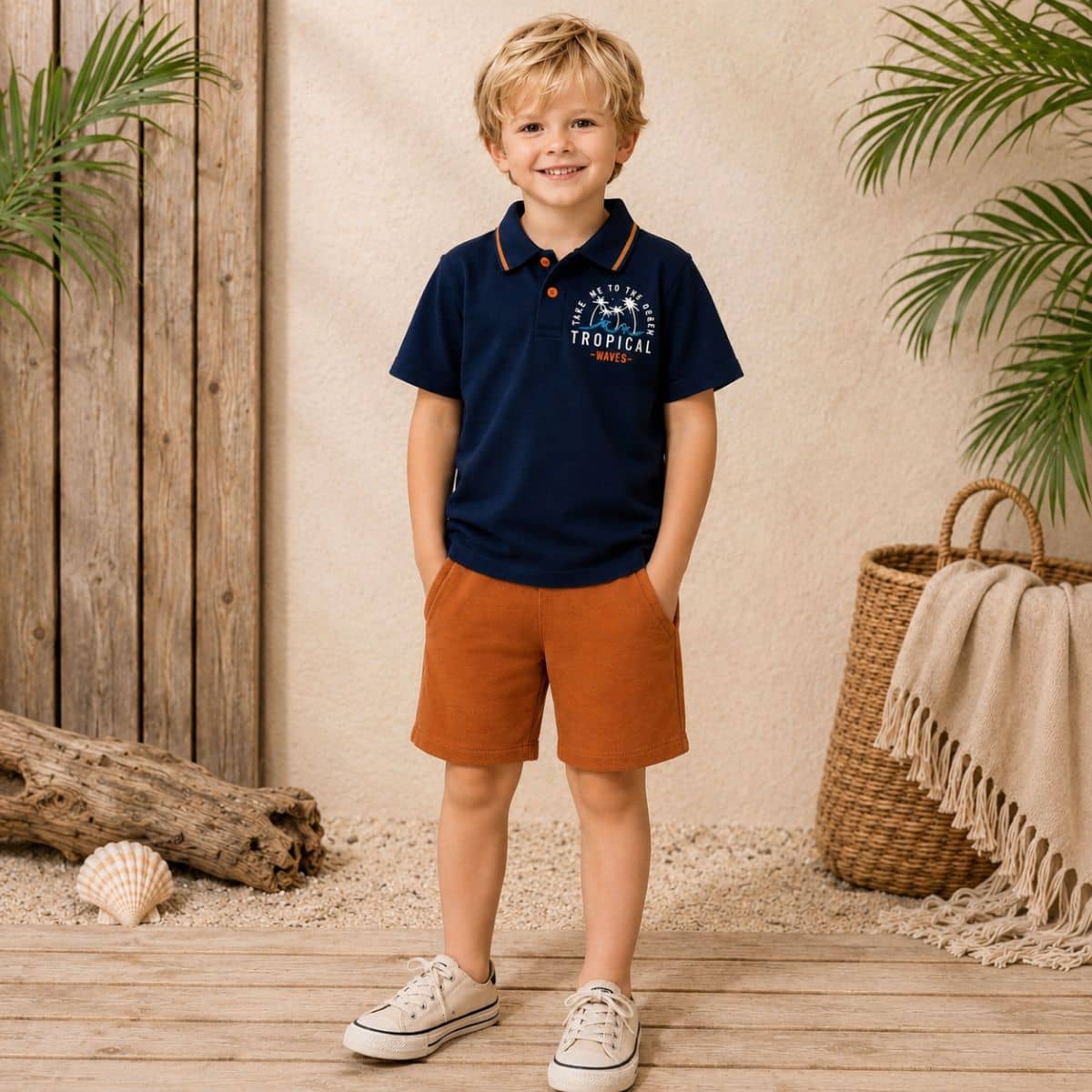 Conjunto com camisa polo