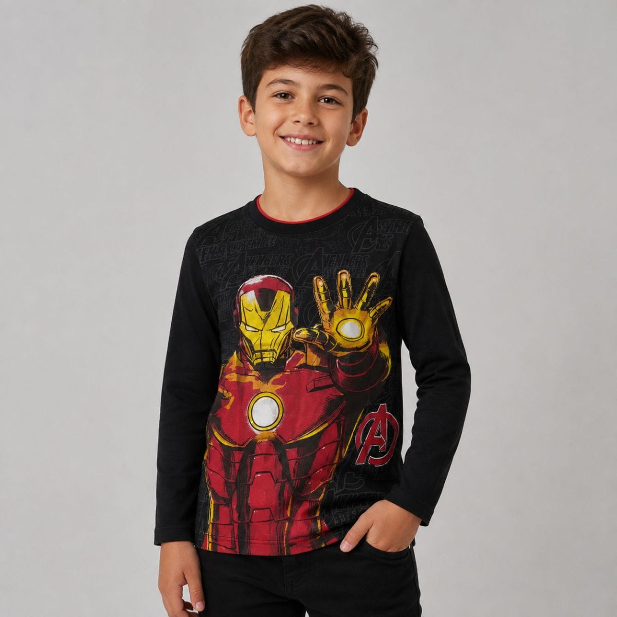 Camiseta manga longa Avergers Marvel - Foto 1