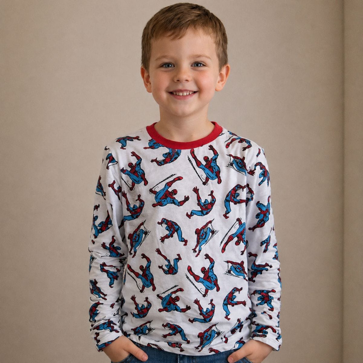 Camiseta Homem-Aranha manga longa - Foto 1