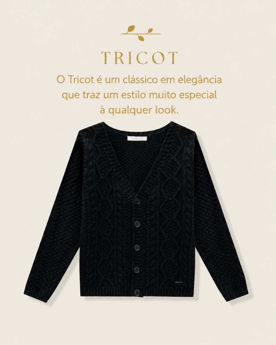 Casaco cardigan em tricot Milon - Foto 2