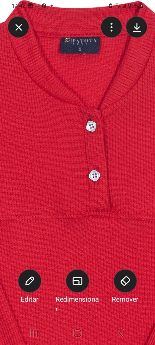 Camisa malha Waffer texturizada - Foto 3