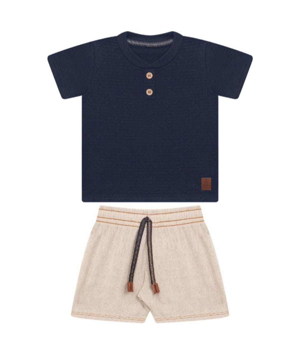 Conjunto Baby Tileesul bermuda linho - Foto 2