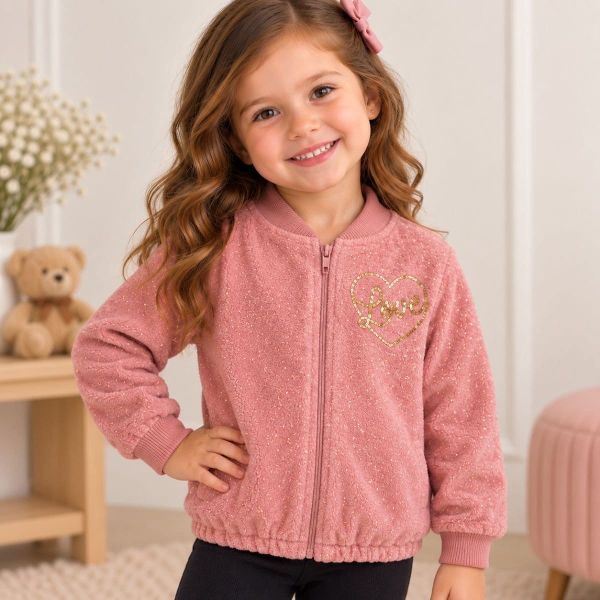 Casaco Love em Fleece Tileesul - Foto 1