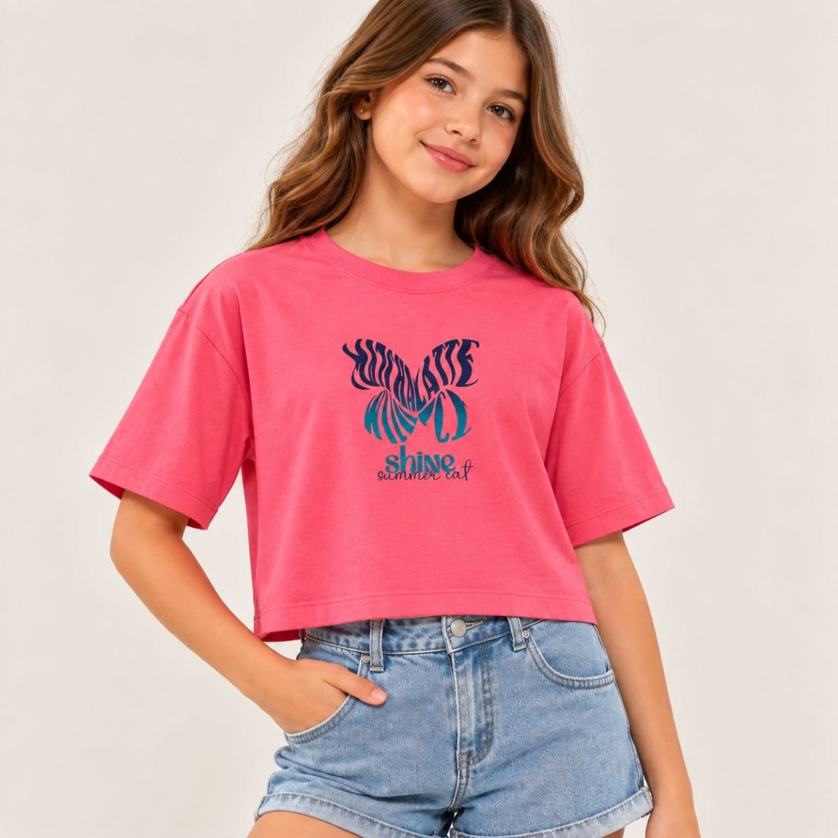 Blusa cropped borboleta - Foto 3